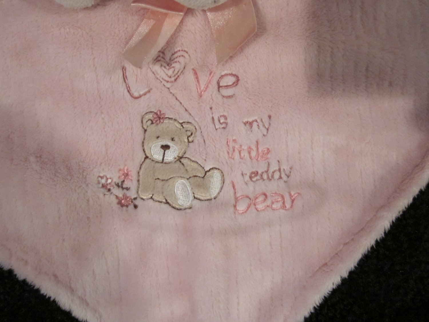 carter's teddy bear security blanket