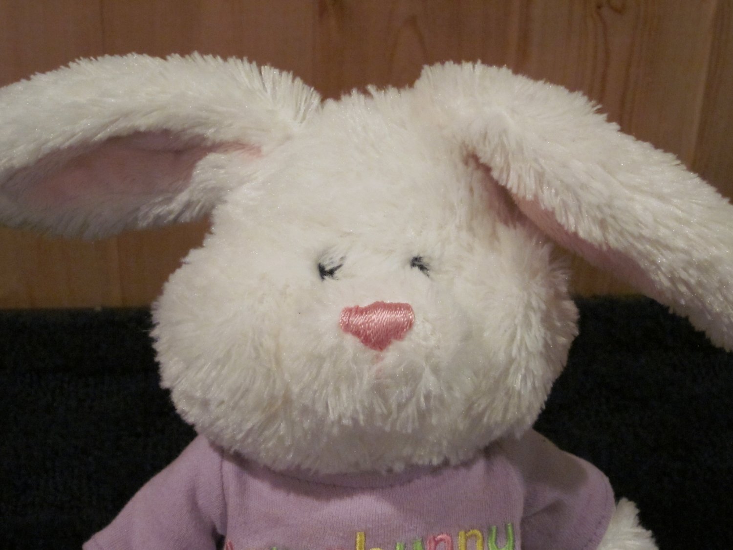 Gund 020996 Bunny Hugs Plush White Rabbit Some Bunny Loves You