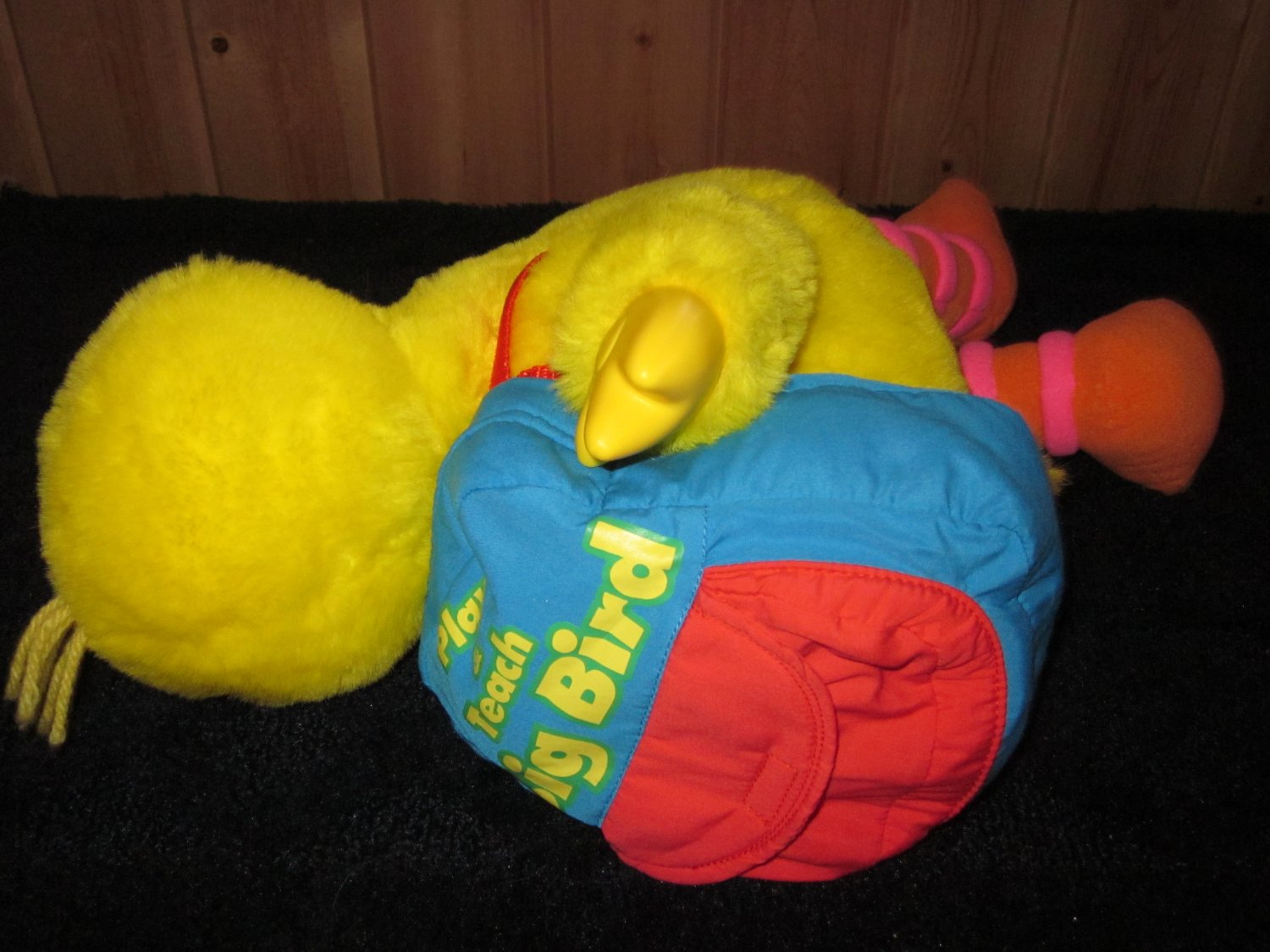 Fisher Price Play and Teach Big Bird Plush Toy ABC's Shapes Songs and more