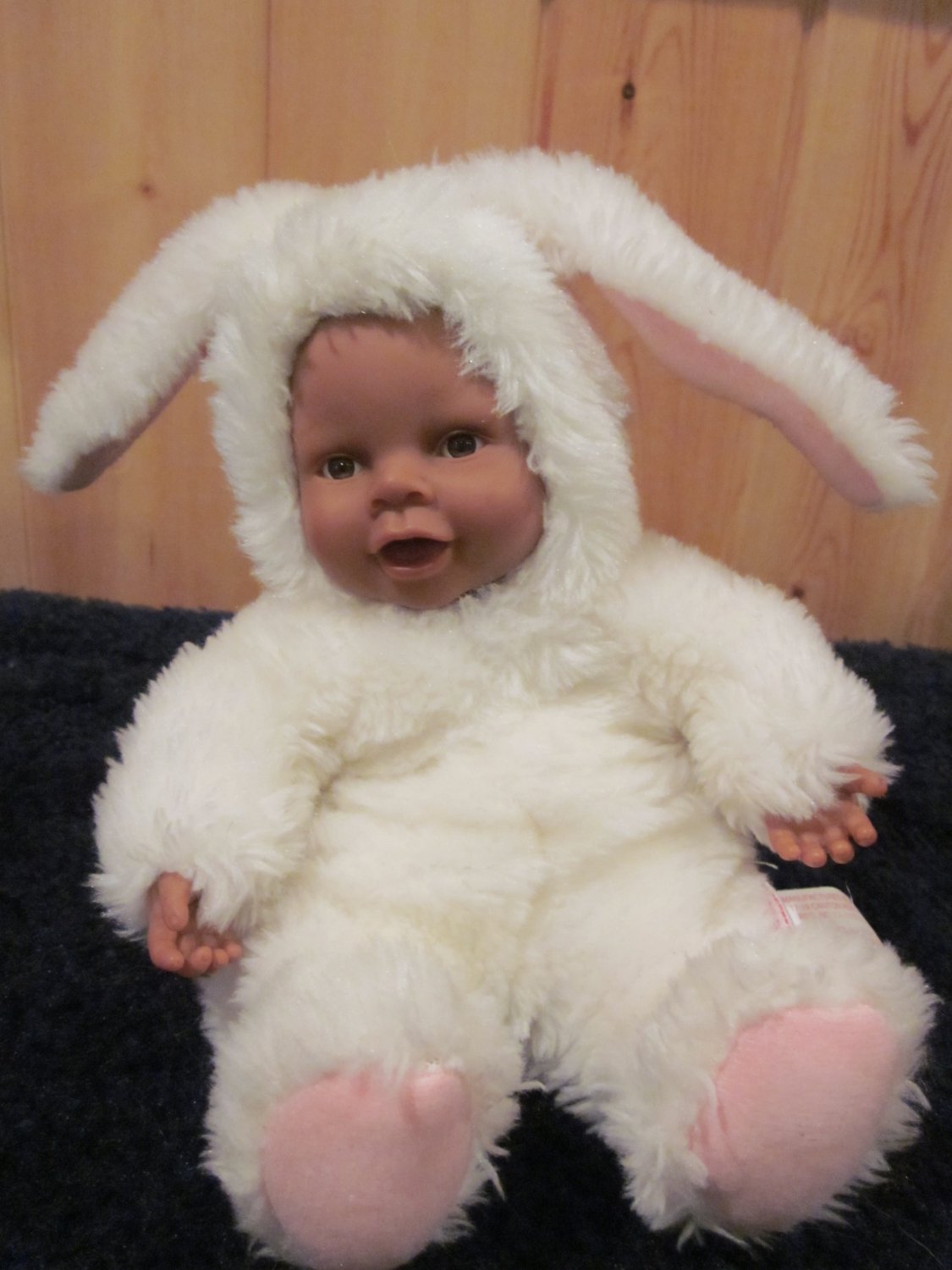 baby in bunny outfit
