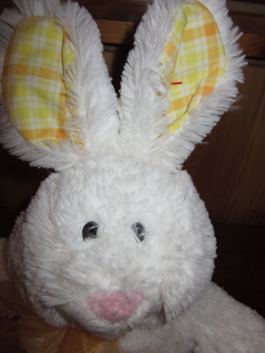 plush white rabbit