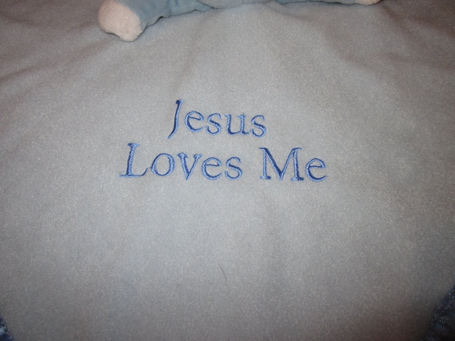 Precious Moments Lamb Blue Security Blanket Lovey Jesus Loves Me