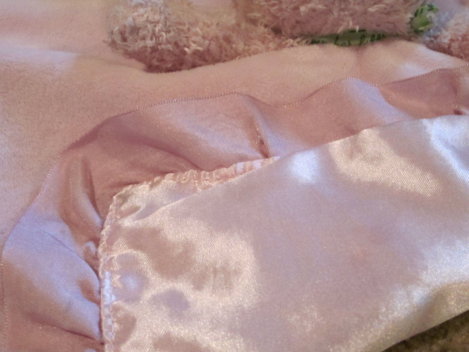 Child of Mine Pink Rabbit Thank Heaven For Little Girls Lovey Security