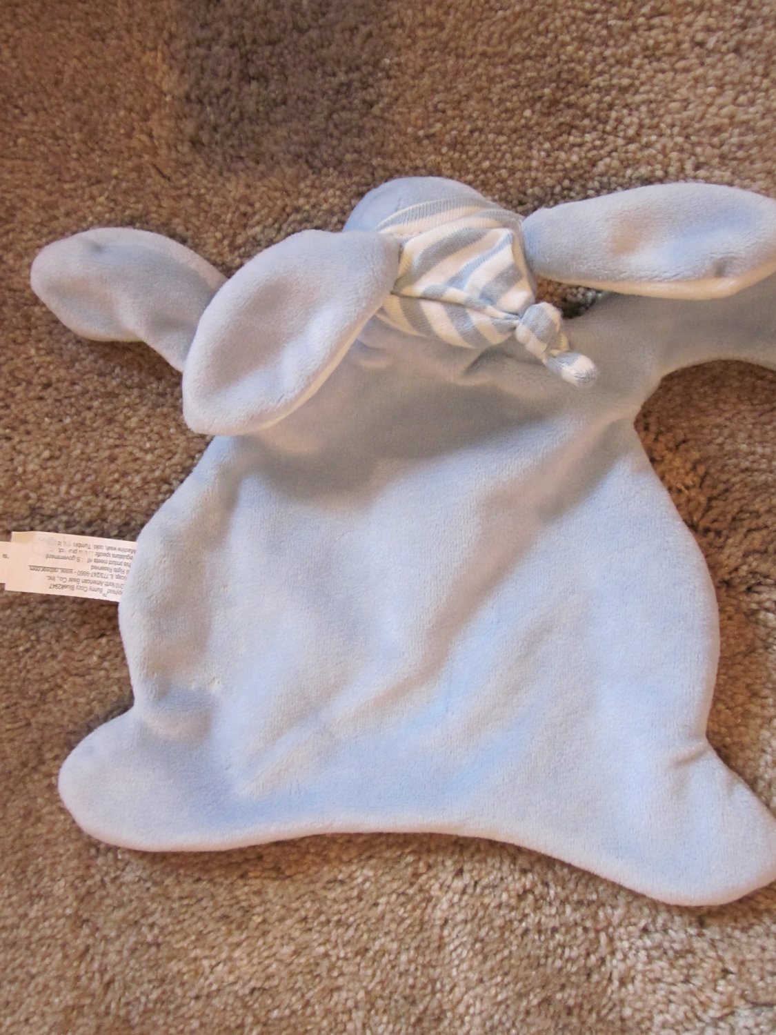 North American Bear Co Sleepyhead bunny Cozy Blue Security Blanket Rabbit