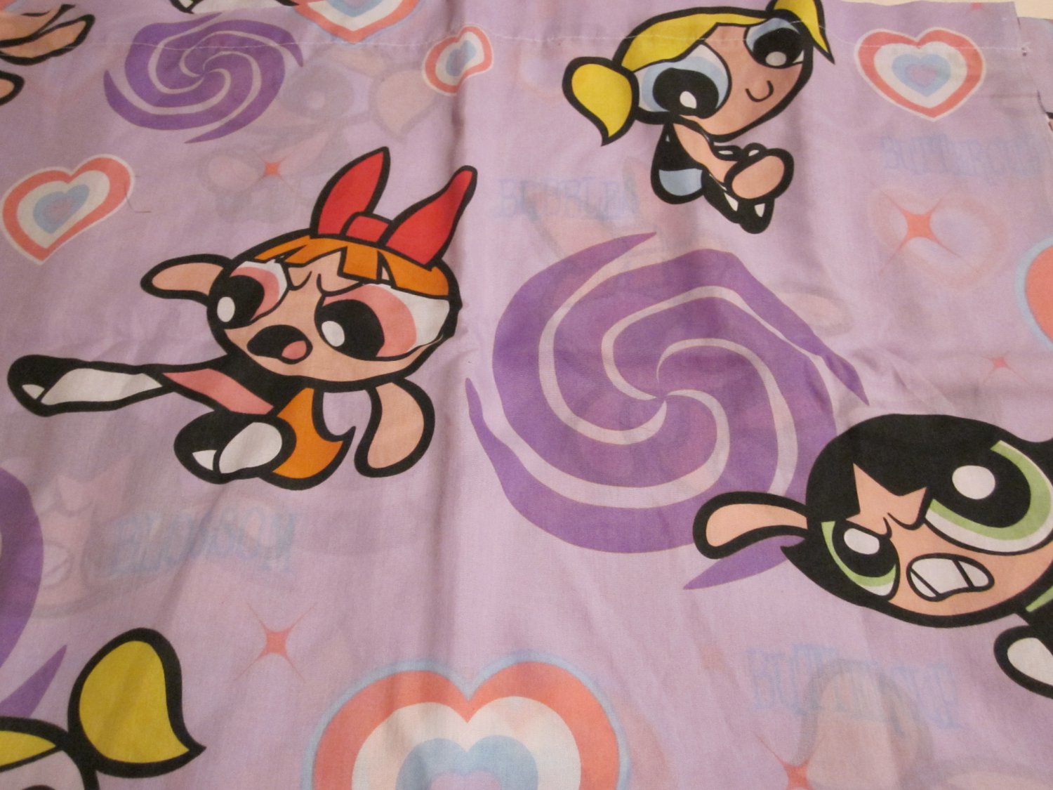 Details about   Vintage The POWERPUFF GIRLS Purple Twin/Single Flat Bed Sheet 