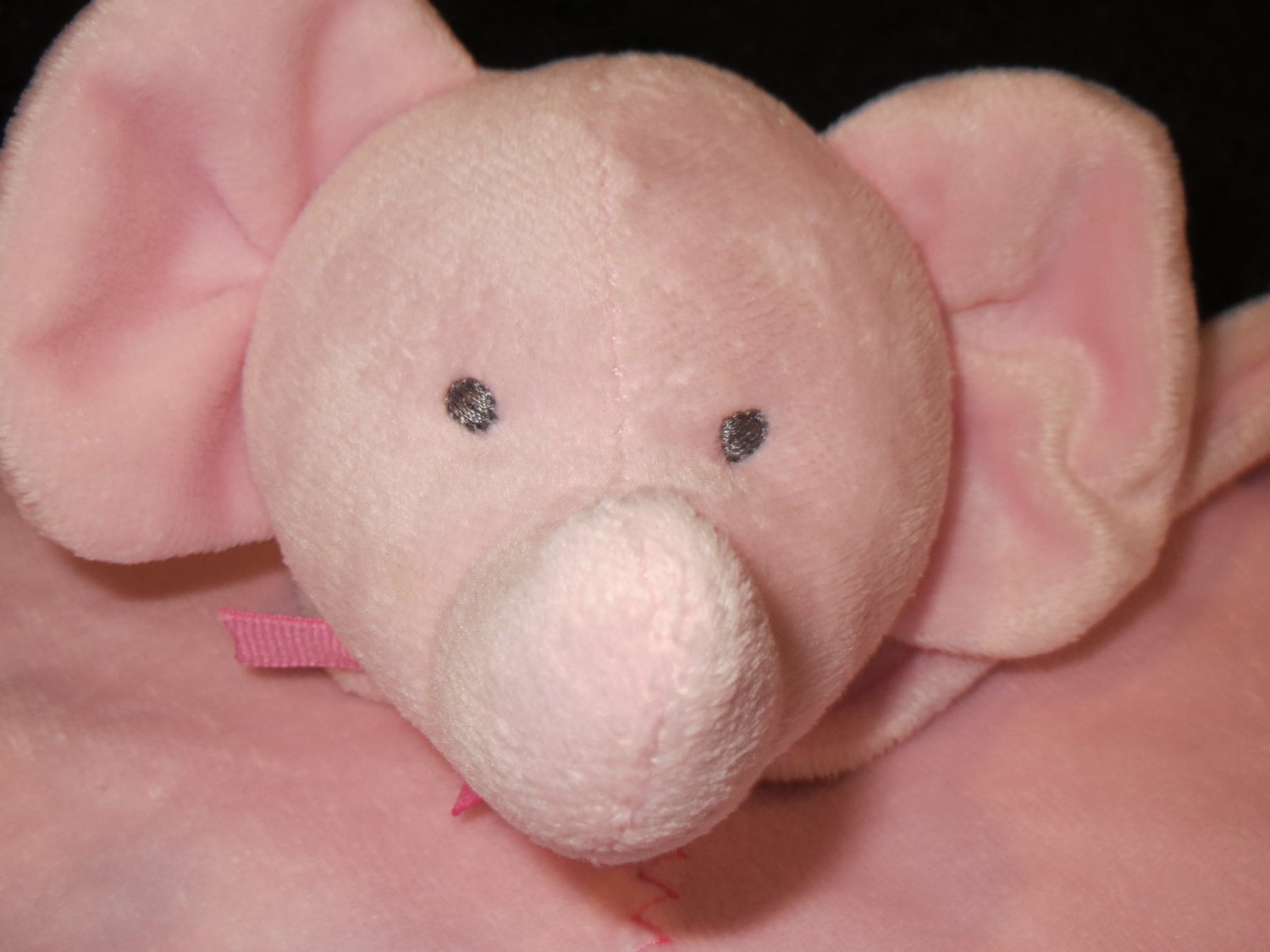 Just One Year Carters Precious First Plush Pink Elephant Security