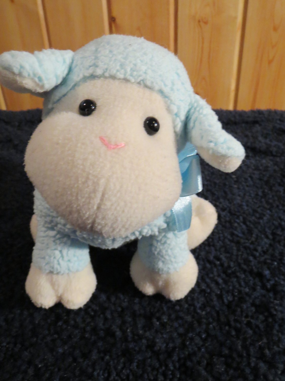 blue lamb stuffed animal