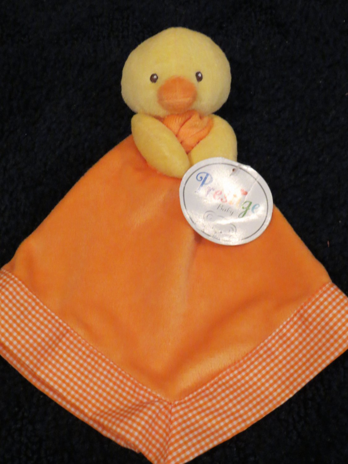 CARTERS PRECIOUS FIRSTS YELLOW DUCK SECURITY BLANKET LOVEY RATTLE CHICK BABY 