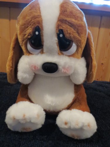 sad puppy stuffed animal