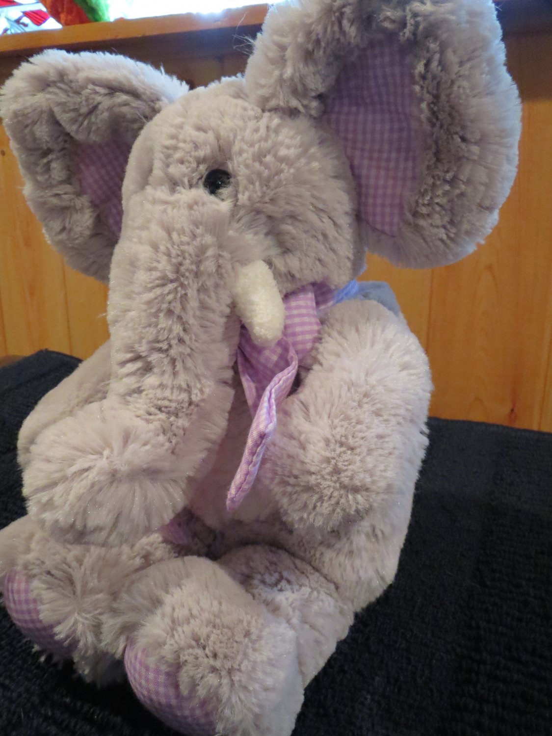 lavender stuffed elephant