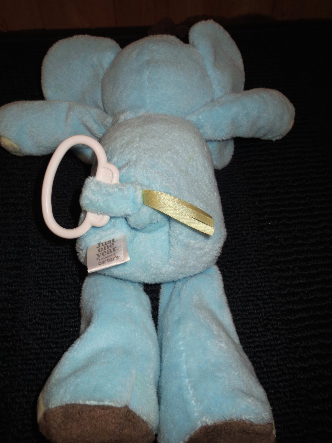 blue stuffed animal elephant