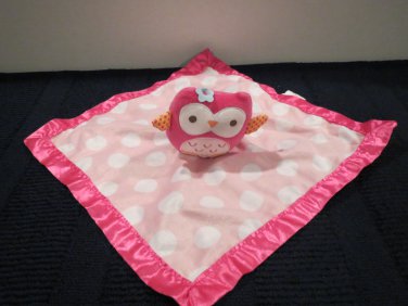 pink owl security blanket