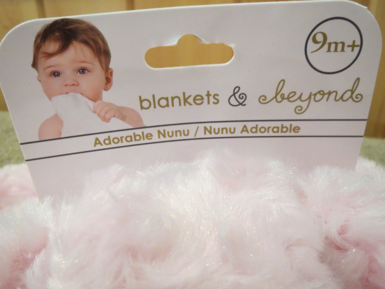 New Blankets & Beyond Pink Bunny Rabbit Security Blanket