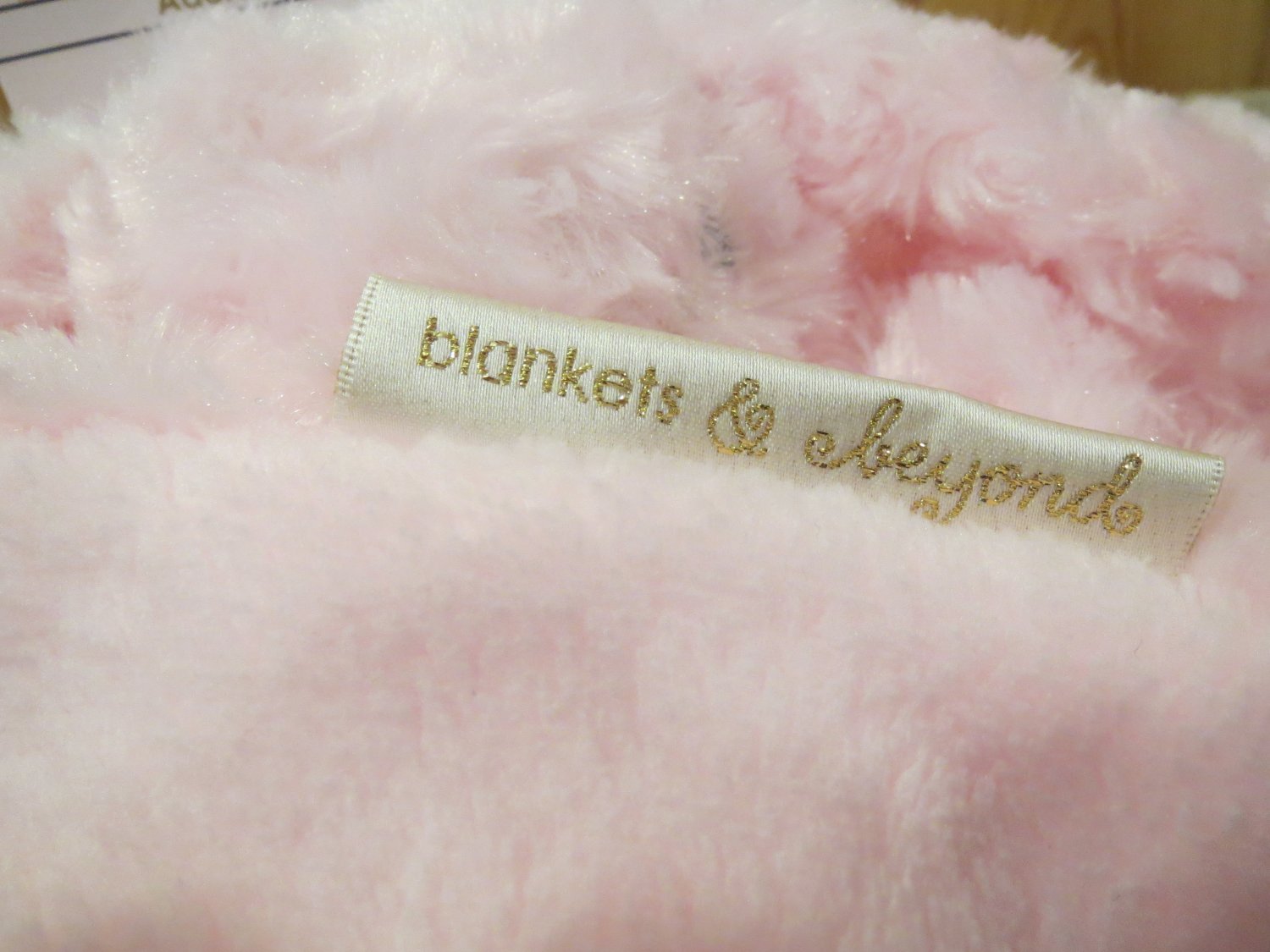 New Blankets & Beyond Pink Bunny Rabbit Security Blanket