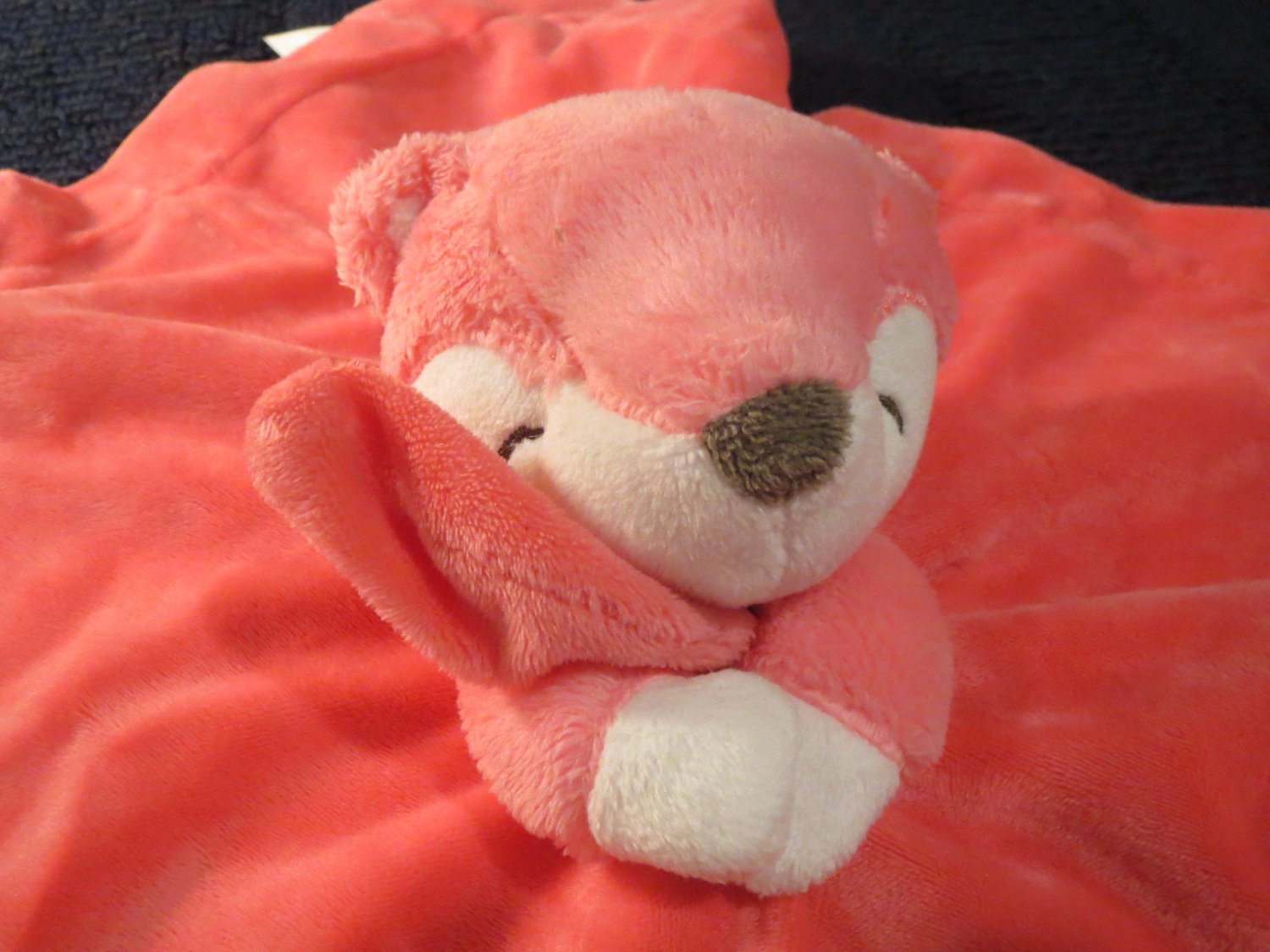 carters pink fox plush