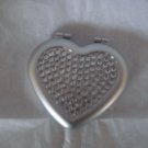 Sparkling Rhinestoned Heart Mirror