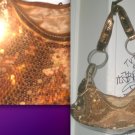 Golden sequenced shoulder purse