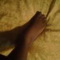 Worn opague nylon pantyhose