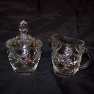 Early American Prescut Sugar & Creamer
