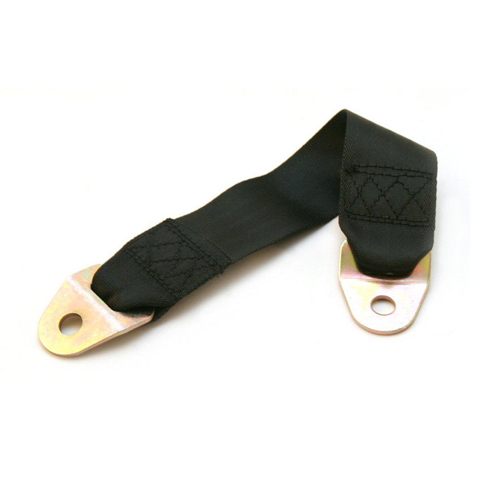 12" Black Bolt-in Seat Belt Extender - Permanent