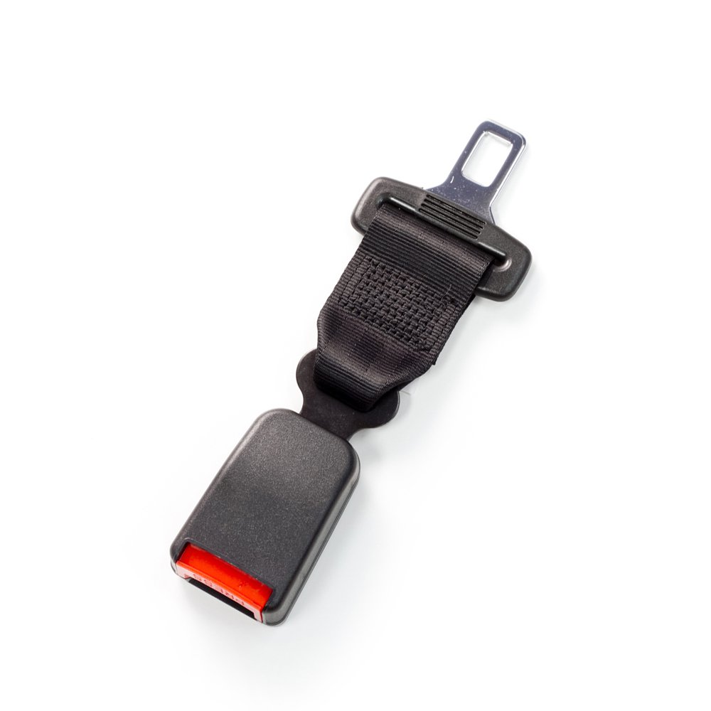 7" Seat Belt Extender - Type W - Black