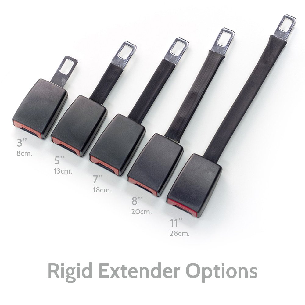 Honda CRV 2014 Second Row Middle 3" Black Rigid Seat Belt Extender