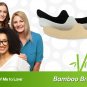 Bamboo Bra Liner 3-Pack Small Black by More of Me to Love
