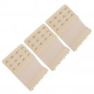 Elastic Bra Extender, 4-Hook, Beige (3-Pack) by More of Me to Love Elastic Bra Extender, 4-Hook, Beige (3-Pack) by More of Me to Love