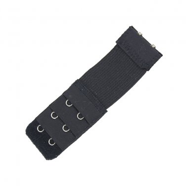 Elastic Bra Extender, 2-Hook, Black (1-Pack) by More of Me to Love