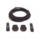 Stretch Elastic Shoelaces with Locking Clips, Black, 100 cm by More of Me to Love