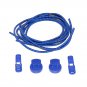 Stretch Elastic Shoelaces with Locking Clips, Blue, 100 cm by More of Me to Love