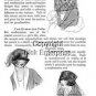1916 Edwardian ROMANTIC Hats Millinery Lesson AD