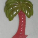 Tropical PALM TREE brooch pin 40s Reproduction Bakelite