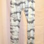 Adult Small Workout Pants: Clouds