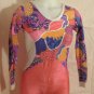 Peach & White Unitard
