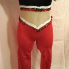 Red, White, & Black Unitard