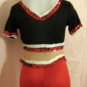 Red, White, & Black Unitard