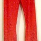 Adult Small Workout Pants: Red Fade (2)