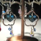 Flower drop earrings (frame)