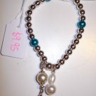 Kids Bracelet with Pendants & Electric Blue Beads!