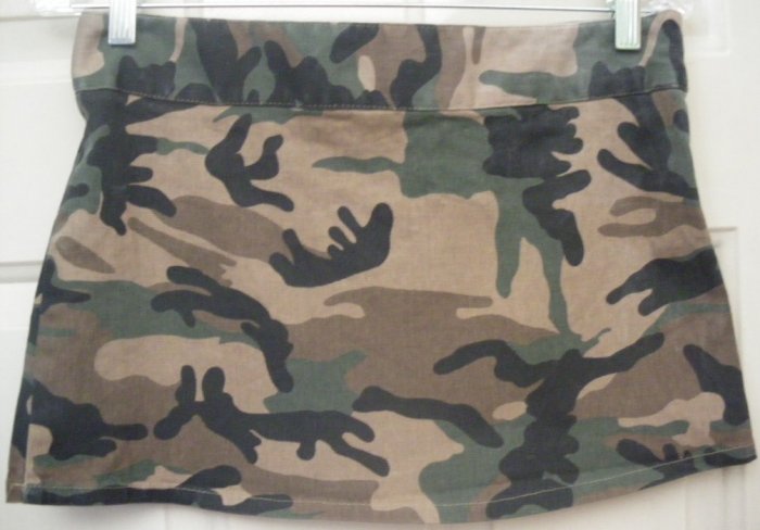 FUNHOUSE Micro-Mini STRETCH CAMOUFLAGE Skirt size S