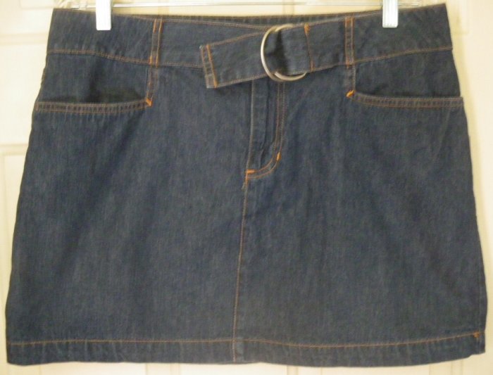 OLD NAVY Blue Mid-Thigh DENIM Skirt size 12