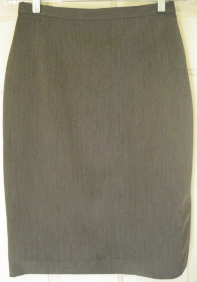 NY & CO. Gray Knee-Length STRETCH Pencil Skirt size 4