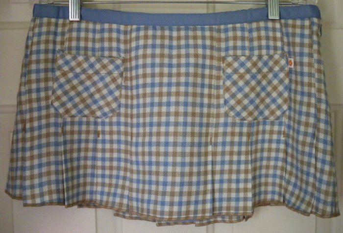HOLLISTER CO. Low-Waist PLEATED PLAID Mini Skirt size 7