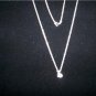 White Cubic Zirconia Sterling Silver Pendant