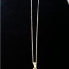 Sterling Silver necklace with Champagne & White cz
