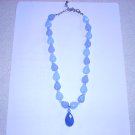 Blue calcedony 17 inch necklace