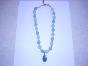 Blue calcedony 17 inch necklace