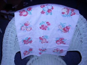 1950" tablecloth, card table size