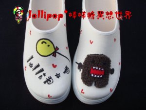 Hand Painted Shoes, 3D Hairy Balloon